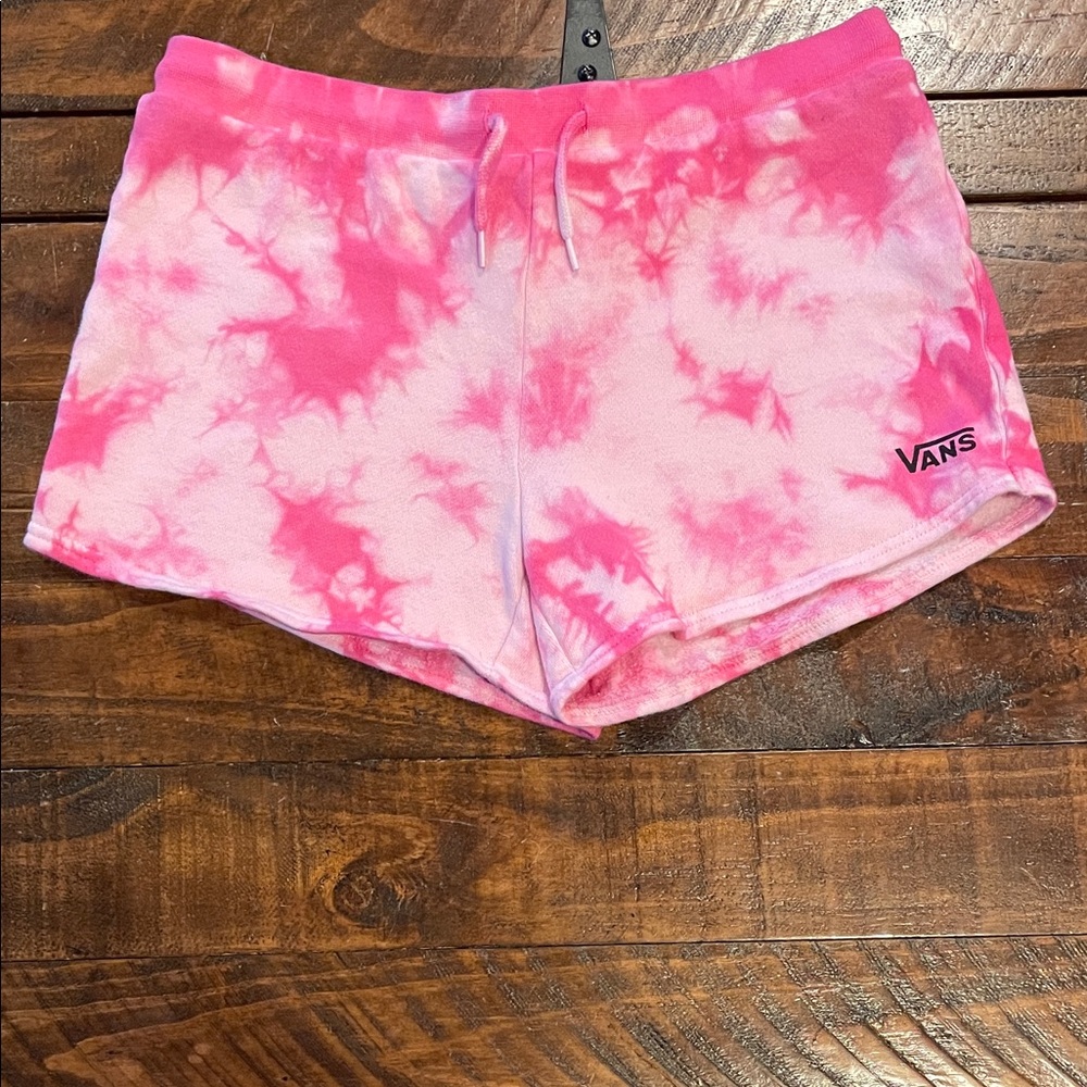Vans Women's Pink Tie-Dye Athletic Shorts